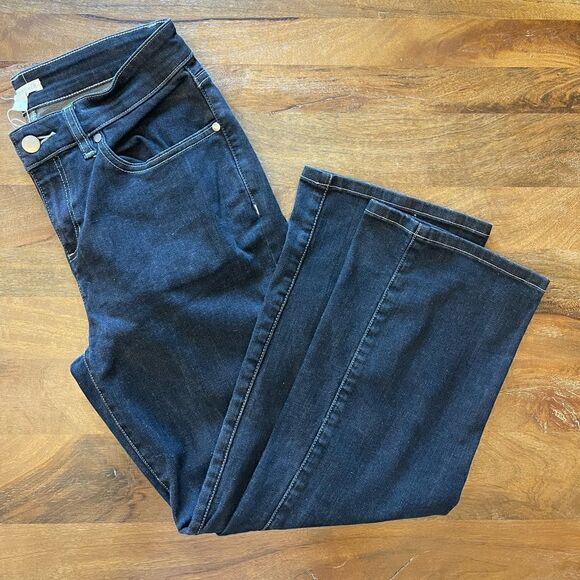 Eileen Fisher Dark Wash Ankle Crop Straight Jeans | SZ 4 - Picture 2 of 8